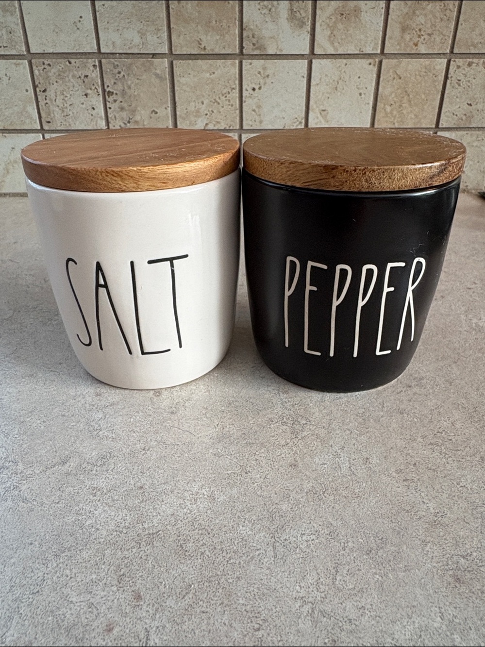 Rae Dunn Salt & Pepper jars